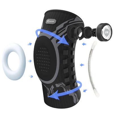 Smart Knob Knee Brace with Patella Gel Pad and Lateral Stabilizer, Compression Knee Brace for Exercise (Single)
